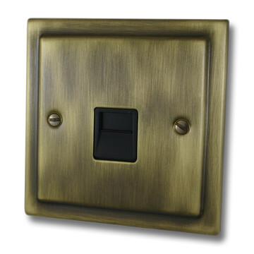 Victorian Antique Brass Master Telephone Socket