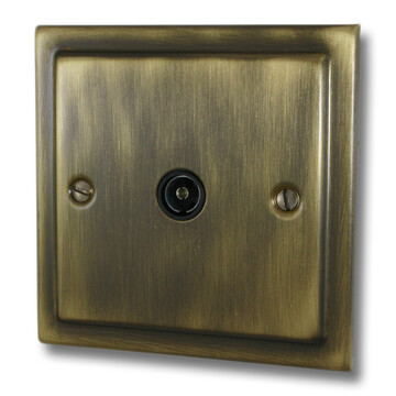 Victorian Antique Brass TV Point