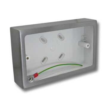 Double Satin Nickel Pattress Box (32mm)