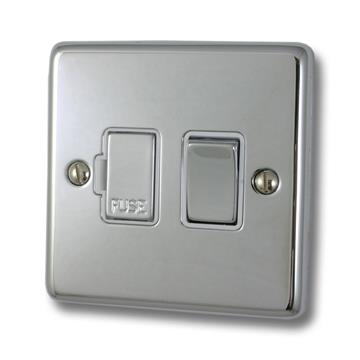 Polished Chrome Switched Fused Spur (White Insert/Chrome Switch)