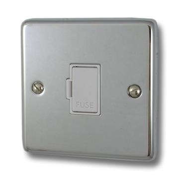 Polished Chrome Unswitched Fused Spur (White Insert)