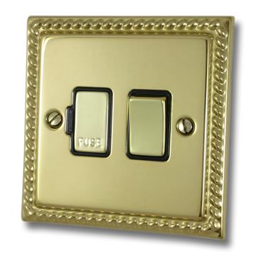 Monarch Polished Brass Switched Fused Spur