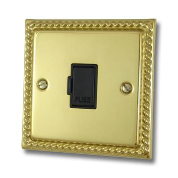 Monarch Polished Brass Unswitched Fused Spur