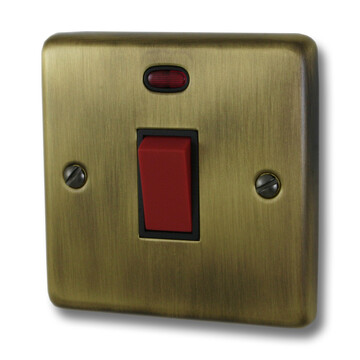 Antique Polished Brass DP Switch