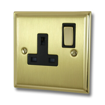 Polished/Satin Brass Single Socket