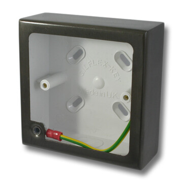 Single Black Bronze Pattress Box (32mm)