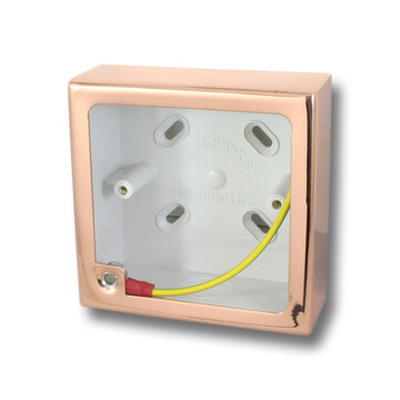 Single Bright Copper Pattress Box (32mm)