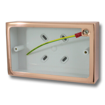 Double Bright Copper Pattress Box (32mm)
