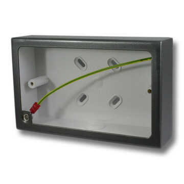 Double Pewter Pattress Box (32mm)