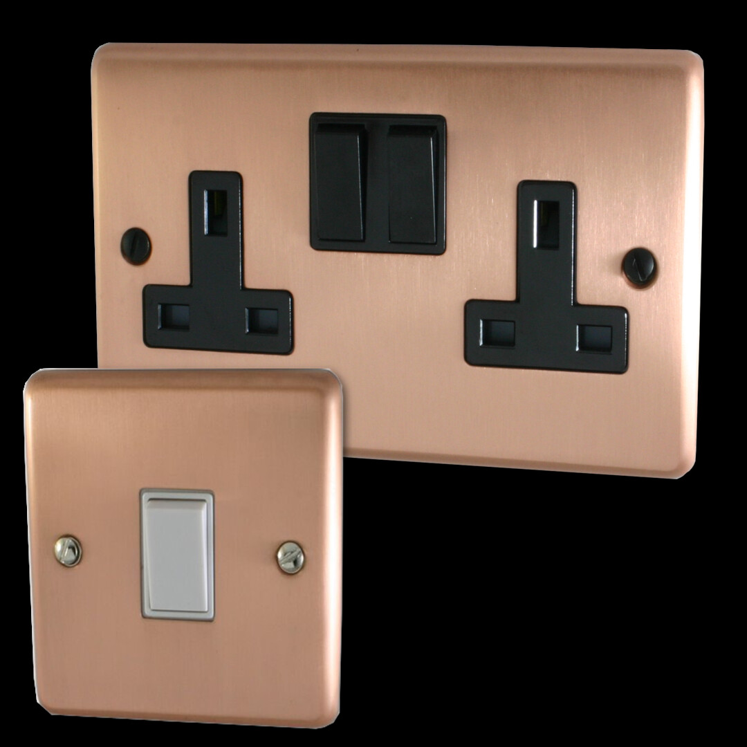 Socket Outlets Rose Rose Gold Sockets and Switches from G&H Electrical Accessories