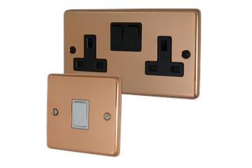 Contour Bright Copper Sockets and Switches-Contour Copper Sockets and Switches
