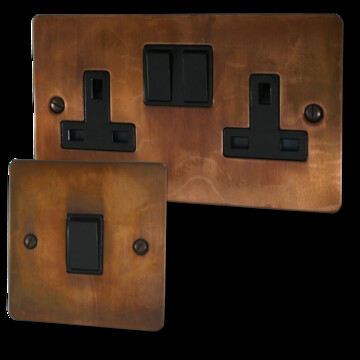 Flatline Tarnished Copper from G+H Electrical Accessories