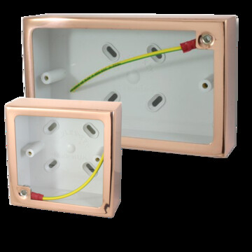 Copper Pattress Boxes from G+H Electrical Accessories
