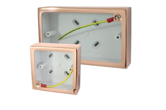 G H 709BB: Black Bronze Single Pattress Box