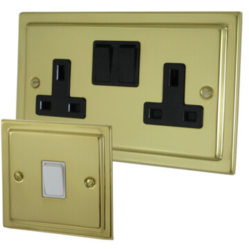 Victorian Polished Brass Sockets and Switches