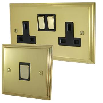 Victorian Polished Brass Sockets and Switches