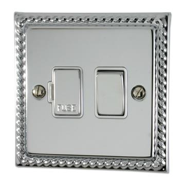 Monarch Polished Chrome Switched Fused Spur (White Insert/Chrome Switch)