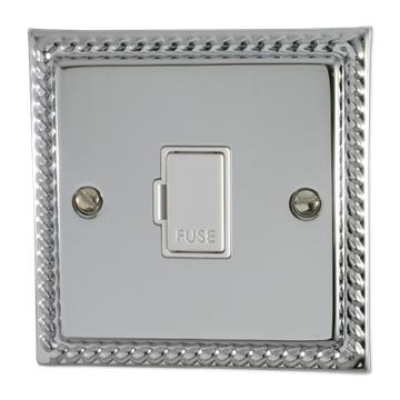 Monarch Polished Chrome Unswitched Fused Spur (White Insert)