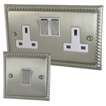Georgian Satin Nickel Sockets and Switches