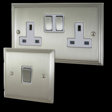 Satin Nickel Victorian Sockets and Switches