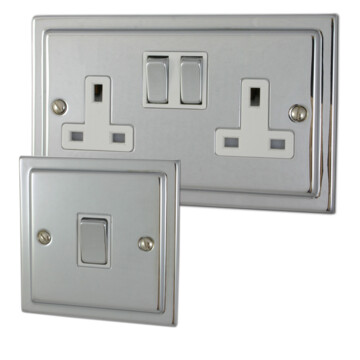 Victorian Polished Chrome Sockets and Switches