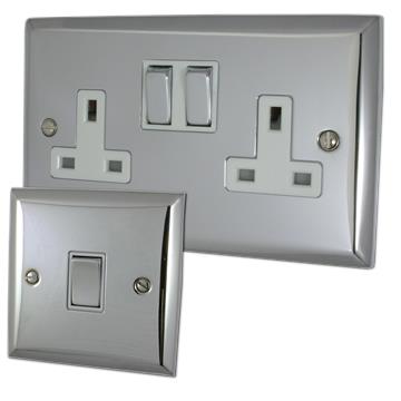 Spectrum Polished Chrome Sockets and Switches