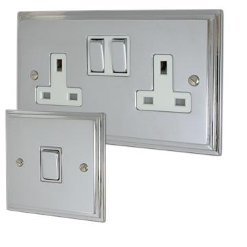 Victorian Polished Chrome Sockets and Switches