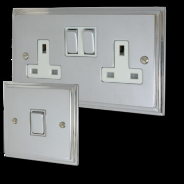 Polished Chrome Victorian Sockets and Switches