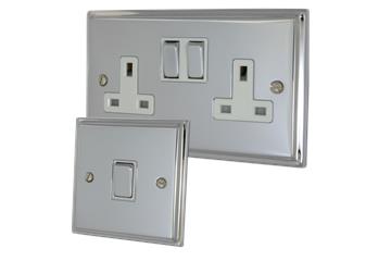 Deco Polished Chrome Sockets and Switches