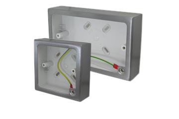 Brushed Steel Pattress Boxes