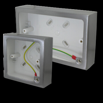 Brushed Steel Pattress Boxes