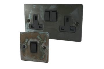 Flat Verdigris Sockets and Switches