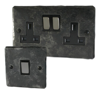 Rustic Silver Sockets and Switches