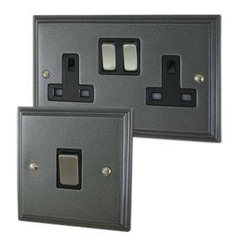 Victorian Pewter Sockets and Switches