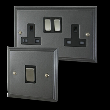 Pewter Victorian Sockets and Switches