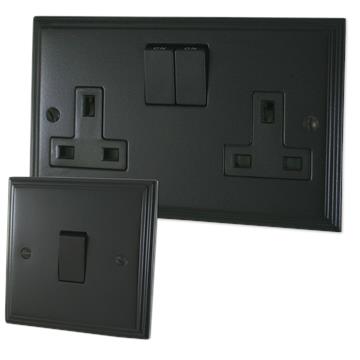 Victorian Black Sockets and Switches