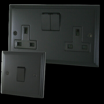 Matt Black Victorian Sockets and Switches