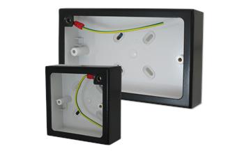 Black Pattress Boxes-Matt Black Pattress Boxes and Surrounds