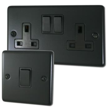 Flat Black Sockets and Switches