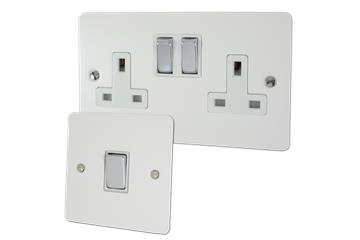 Flat White Sockets and Switches