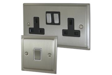 Brushed Nickel Sockets and Switches