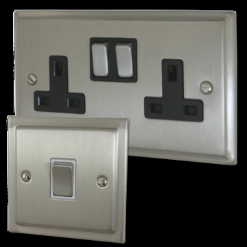 Satin Nickel Sockets and Switches