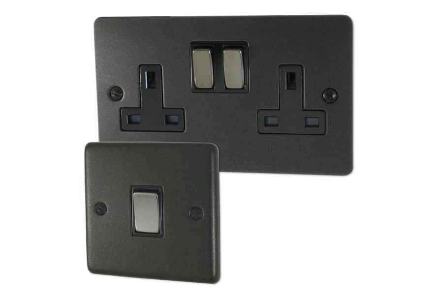 Plug Sockets Graphite Graphite Sockets and Switches from G&H Electrical Accessories