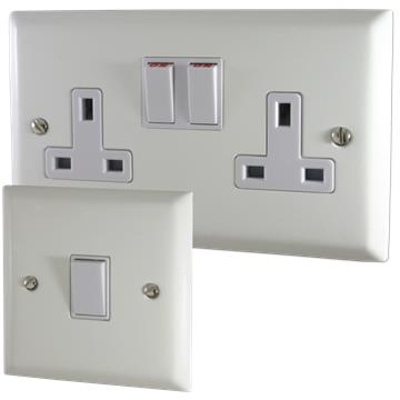 Spectrum White Sockets and Switches