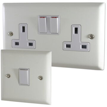 Oversized White Sockets and Switches