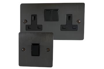 Flat Black Bronze Sockets and Switches
