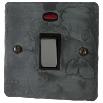 Flat Rustic Pewter DP Switch