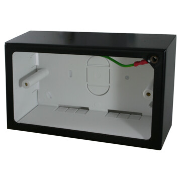 Double Flat Black Pattress Box (44mm)