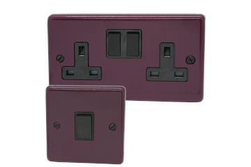 Contour Purple Sockets and Switches