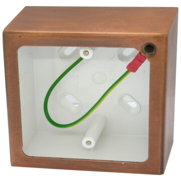 Single Tarnished Copper Pattress Box (32mm)